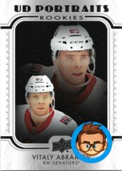 2019 Vitaly Abramov Upper Deck UD Portraits #P-42 Rookies Ottawa Senators
